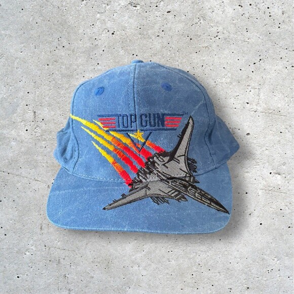 VTG 1996 Top Gun Paramount Great America SnapBack Trucker Hat Rare Collectible - Picture 1 of 5